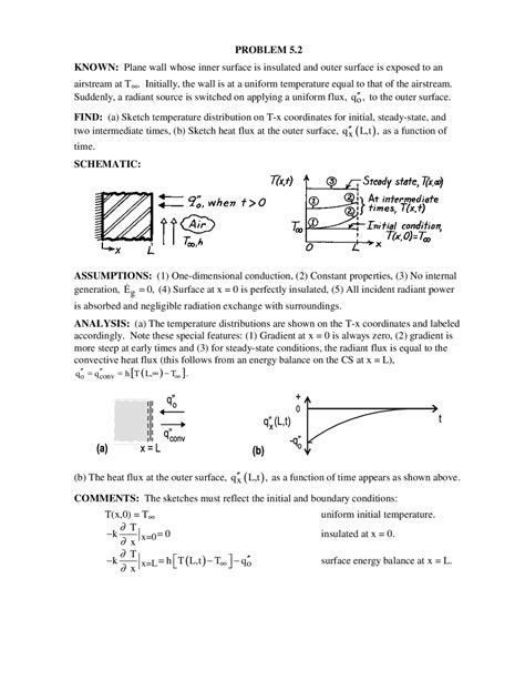 Heat Transfer Solved Problems On Assignment 7 Me 321 Docsity