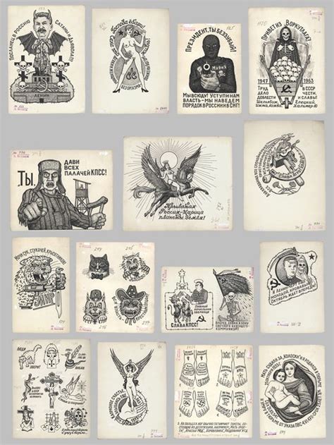 Russian Criminal Tattoo Drawings