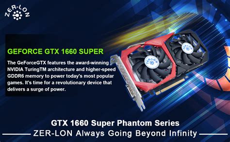 Zer Lon Geforce Gtx 1660 Super 6gb Graphics Cards Gdrr6 192bit Pcie 3 0x16 Computer