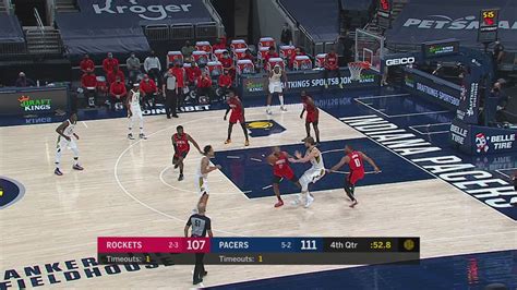 24-Second Shot Clock Reset: Rockets @ Pacers | NBA Official