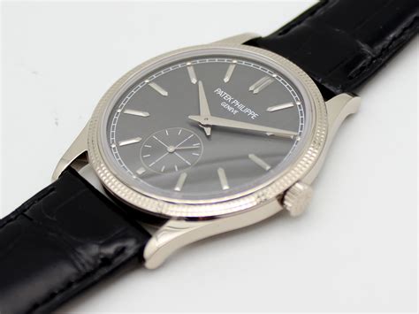 Patek Philippe Calatrava White Gold Manual Wound Mm Charcoal Grey