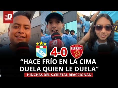 Hinchas De SPORTING CRISTAL Reaccionan A TRIUNFO Ante SPORT HUANCAYO