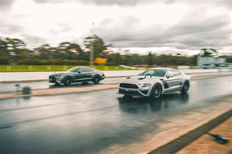 Two supercharged Ford Mustangs face-off in our most powerful drag race yet