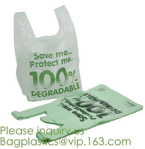 Compostable T Shirt Bag 100 Biodegradable Compostable Plastic Bag