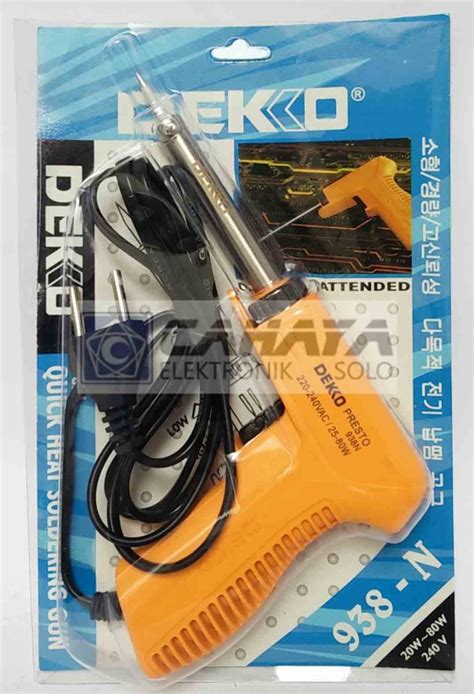 Jual Solder Gun Deko Tembak 938 N 20w 80w Watt Soldering Iron Listrik