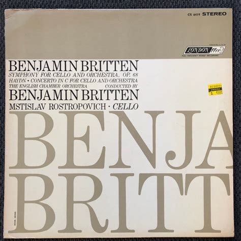 Benjamin Britten Haydn The English Chamber Orchestra Conducted By