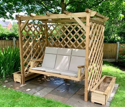 The Pergola Swing - Garden Swing Seat & Pergola - Duckpaddle | Garden swing seat, Pergola swing ...