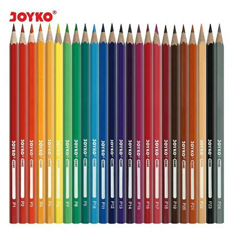 Jual Pensil Warna Joyko CP 104 Panjang 24 Warna Perlengkapan Alat