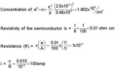 The Conductivity Of A P Type Germanium At K Is Ohm Cm The