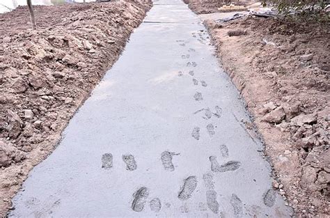 Footprints Cement Stock Photos, Pictures & Royalty-Free Images - iStock