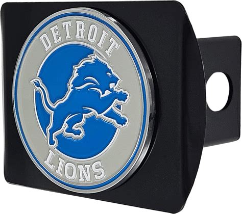 Amazon Detroit Lions Nfl Black Metal Hitch Cover With D Colored