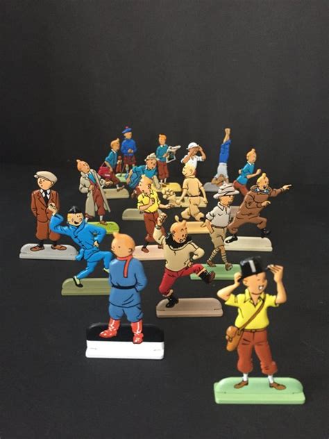 Tintin Ensemble de 17 Figurines relief métal Catawiki