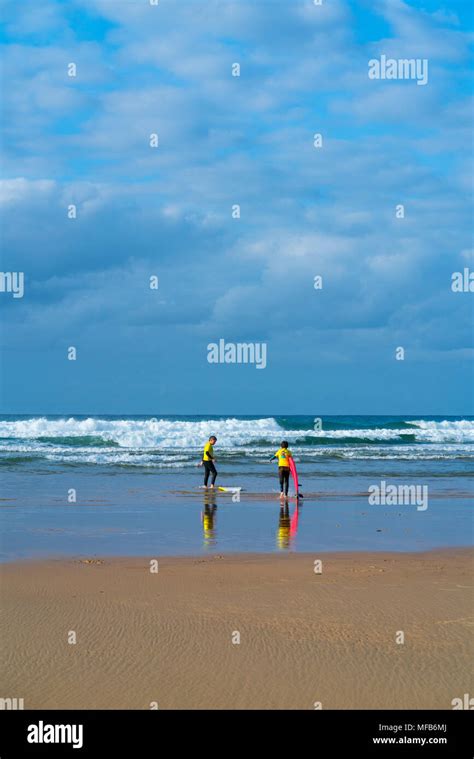 Surfing Berria Beach Marismas De Santo A Victoria Y Joyel Natural