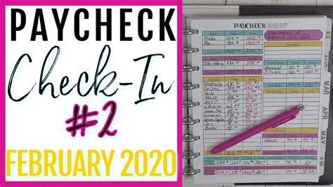 February Paycheck Check In Budgeting By Paycheck To Paycheck