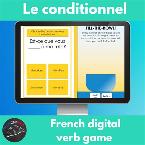 Digital Game To Practice French Conditional Tense