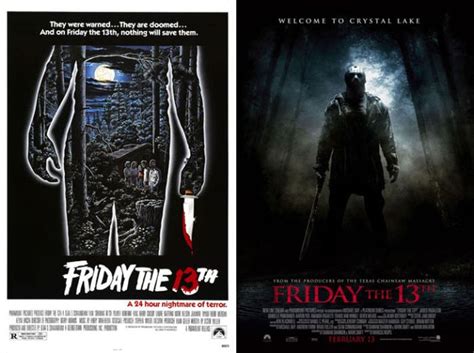 Original Horror Movie Posters Vs Their Remakes 35 Pics