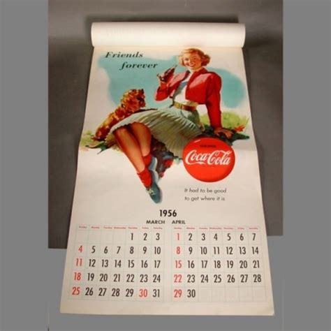 Coca Cola Kalender 1956