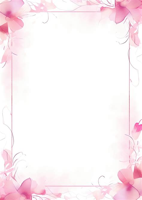 Light Pink Feminine Watercolor Word Template And Google Docs For Free