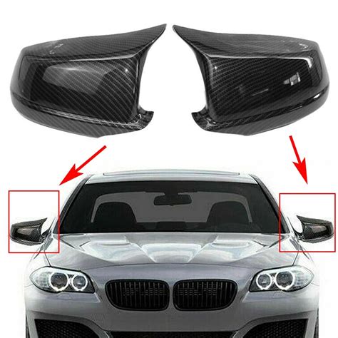 Car Side Mirror Cover Rear View Mirrors Trim For Bmw Series F