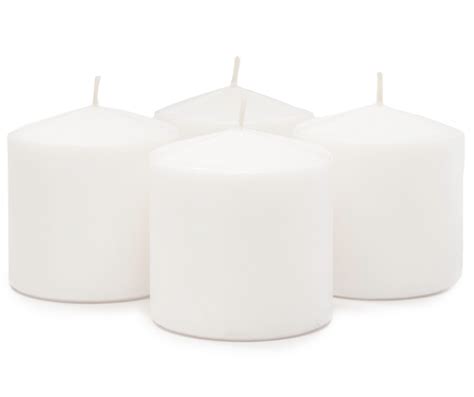 Living Colors 3" White Unscented Pillar Candles, 4-Pack | Big Lots