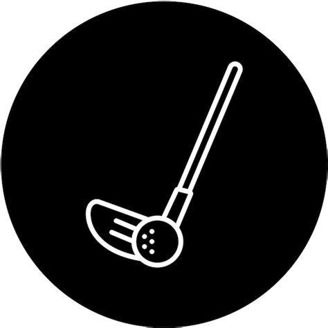 Estilo Del Icono Del Golf Vector Premium