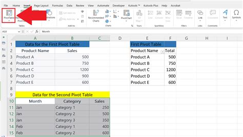 How To Add Multiple Pivot Tables To One Sheet In Microsoft Excel