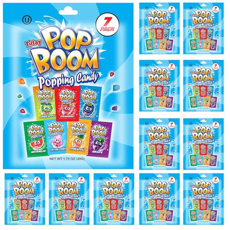 Tiltay Pop Boom Popping Candy 7 Flavor Assortment