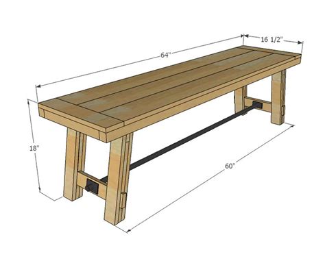 Benchright Industrial Farmhouse Bench Kitchen Benches Diy Bench