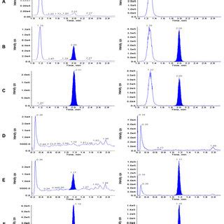 Lc Ms Ms Chromatograms Of Extracted Plasma From Patient Pre A Upper