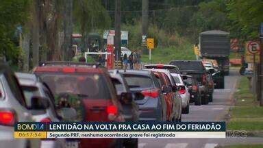 Bom Dia Paran Lentid O Nas Estradas Na Volta Pra Casa Ao Fim Do