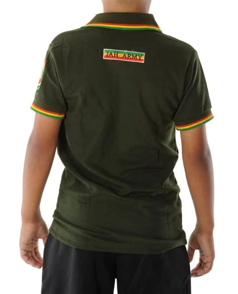 Childrens Jah Army Polo Shirt Rasta Fairies Reggae Clothes Jewelry