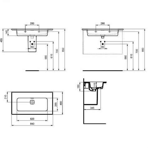 IDEAL STANDARD Strada II Umywalka Meblowa 84x46 Cm Bez Otworu Na