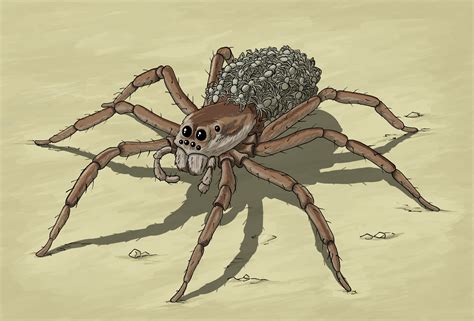 Wolf Spider with babies by Zarnagel on Newgrounds