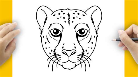 How To Draw A Cheetah Face Step By Step