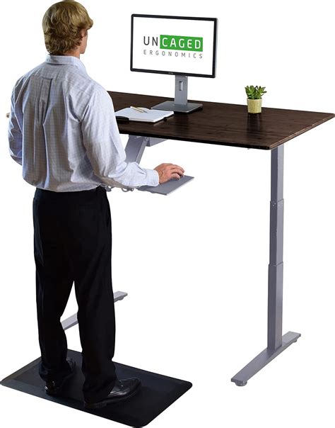 Rise Up Dual Motor Electric Standing Desk X Black Bamboo Desktop