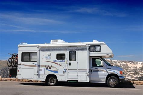 American Camper Van Editorial Photography Image Of Mountains 205043567