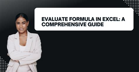 Evaluate Formula In Excel A Comprehensive Guide