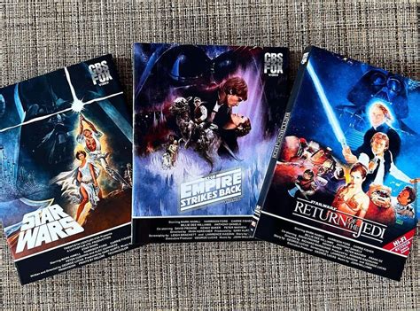 Star Wars Original Trilogy Vhs Style Slipcover Only With Etsy