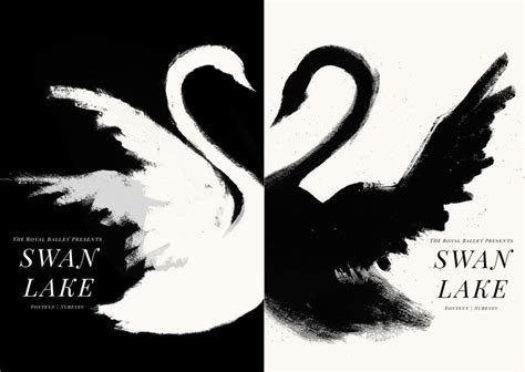 Swan Lake Poster Art Print Black Swan Version Beautiful Etsy Artofit