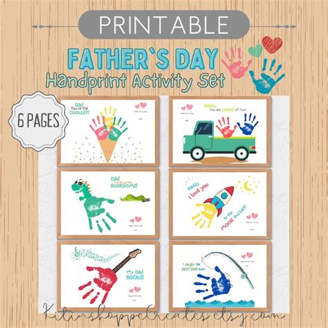 Fathers Day Craft Printable T Ideas Fathers Day Handprint Art Craft