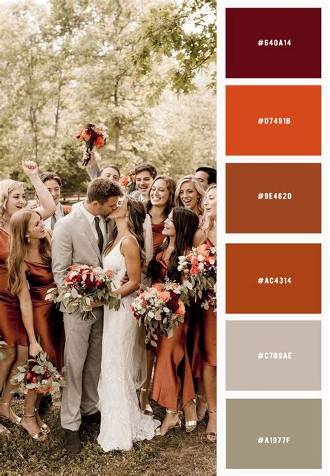 Terracotta Color Combination For Fall Weddings In Wedding Color