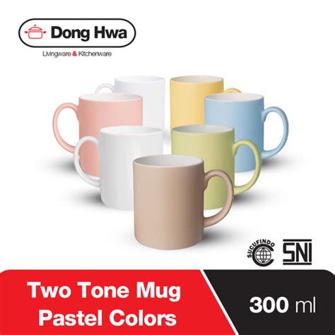 Jual Donghwa Mug Keramik Ml Two Tone Classic Style Varian Warna