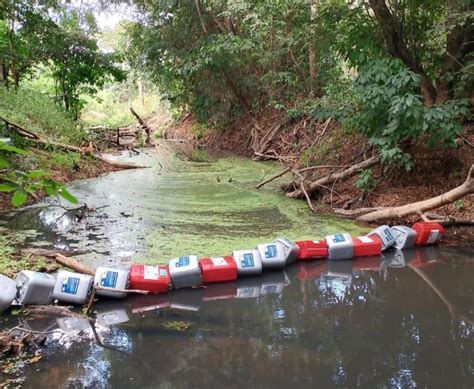 Estudantes Desenvolvem Ecobarreira Para Ajudar A Conter Lixo Em Riacho