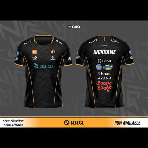 Jual KAOS JERSEY GAMING RRQ ESPORT TERBARU SEASON 10 TAHUN 2022