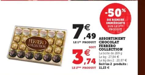 Promo Assortiment Chocolat Ferrero Collection Chez Super U Icatalogue Fr