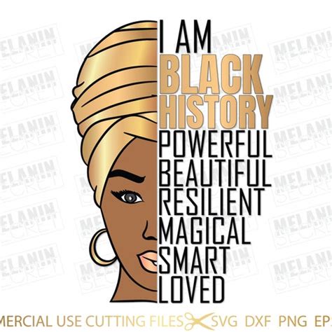 Black History Month Svg Bundle I Am Black History Man Woman Etsy