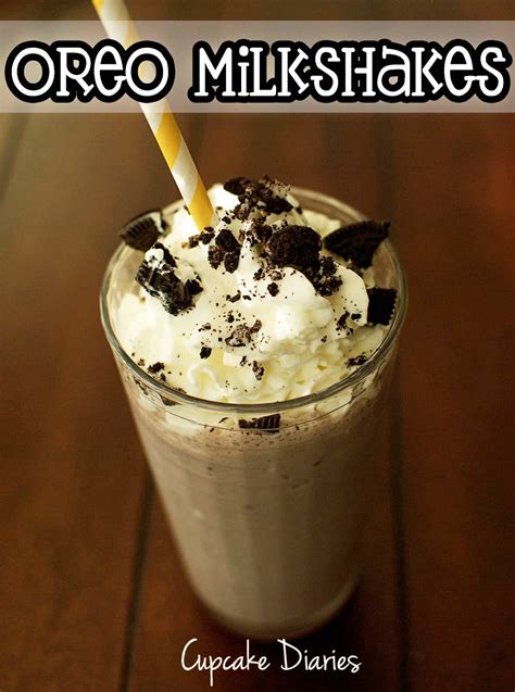 Oreo Milkshakes - Cupcake Diaries