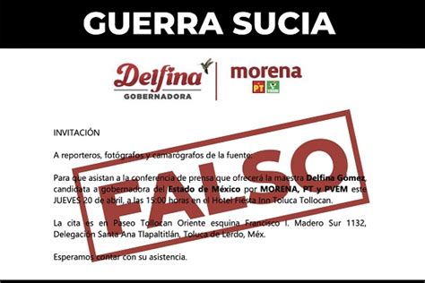 Advierten más volumen en guerra sucia contra Delfina Gómez paga