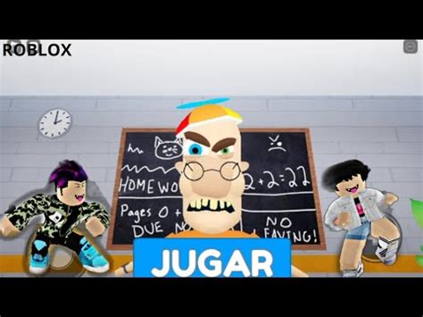 Escapa Del Profesor Loco Team School Escape Roblox Iang Youtube