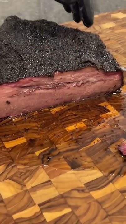 Brisket Reveal Awesome Bark From Pellet Smoker Brisket Youtube